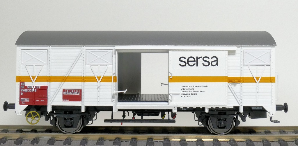 Exact-train 20942 Sersa gedeckter Güterwagen GS Ep.4