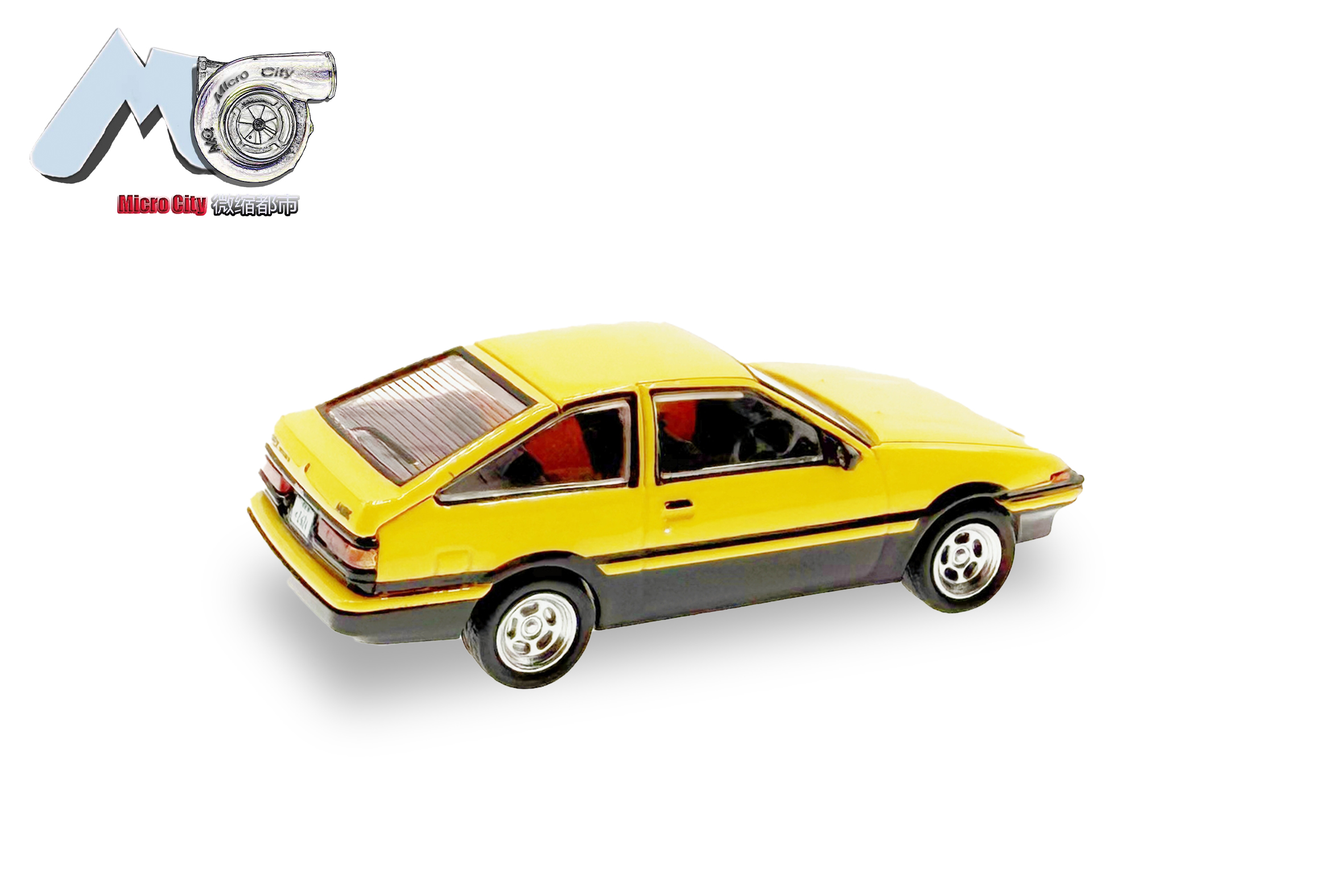 Herpa 87MC000040 MicroCity: Toyota Corolla AE86 gelb