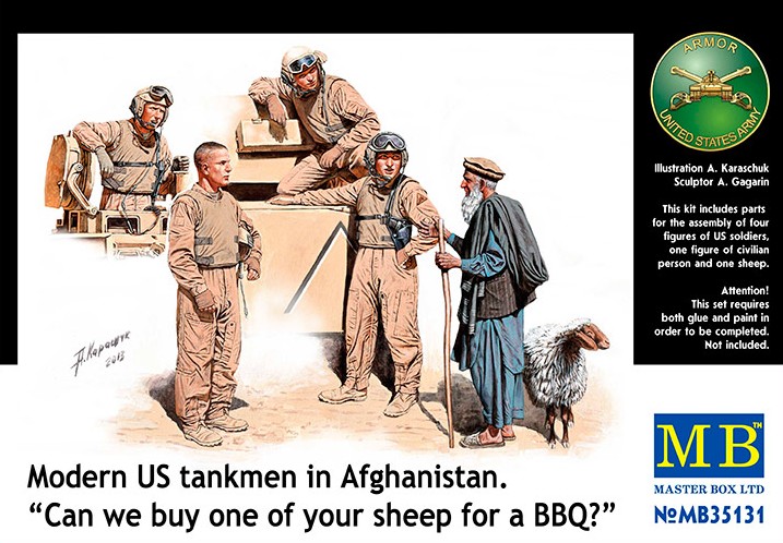 MB35131 Modern US tankmen in Afghanistan