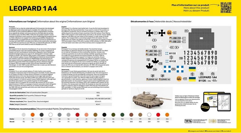 Heller 81126 Leopard 1A4