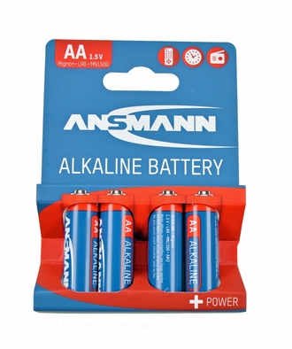 609043 Ansmann Batterie - 4 Mignon/AA 1,5V