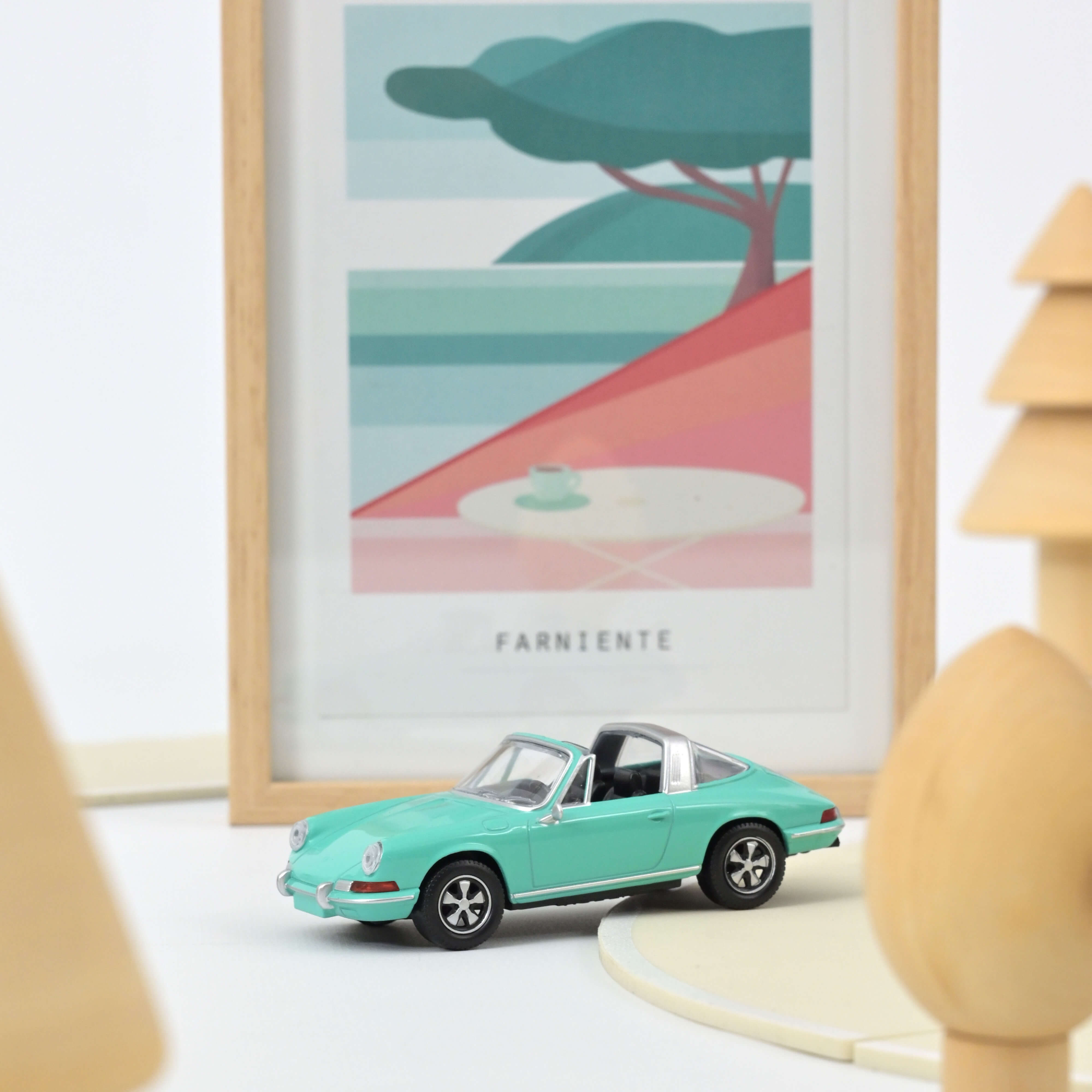 750043 JetCar: Porsche 911 Targa grün (1969)