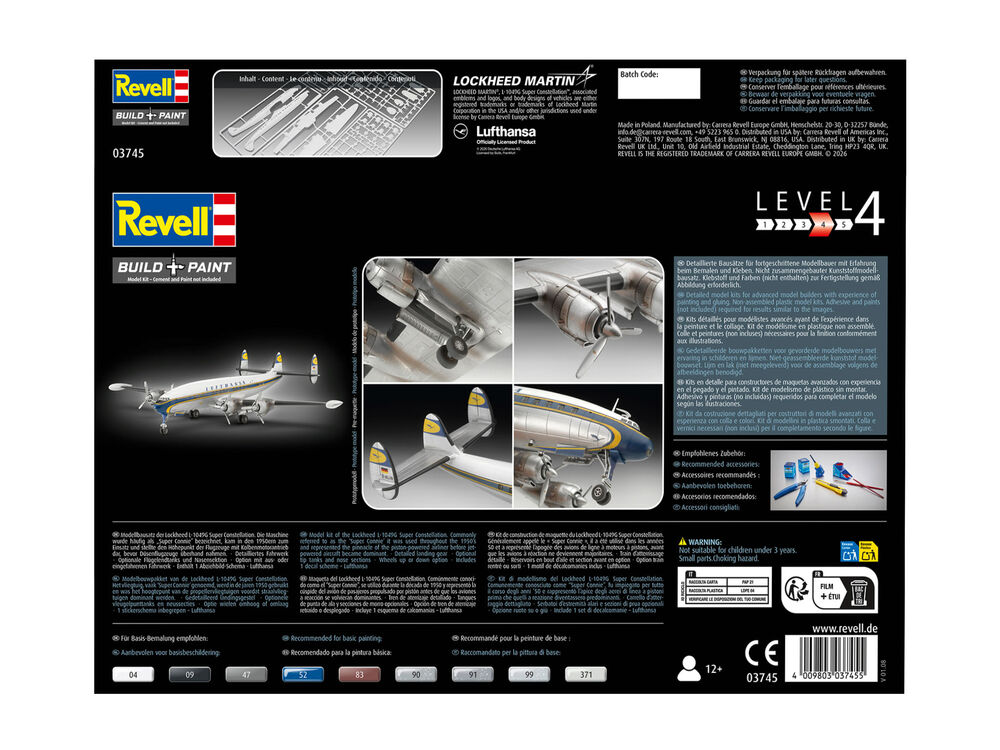 Revell 03745 Lockheed L1049 G Super Constellation LH