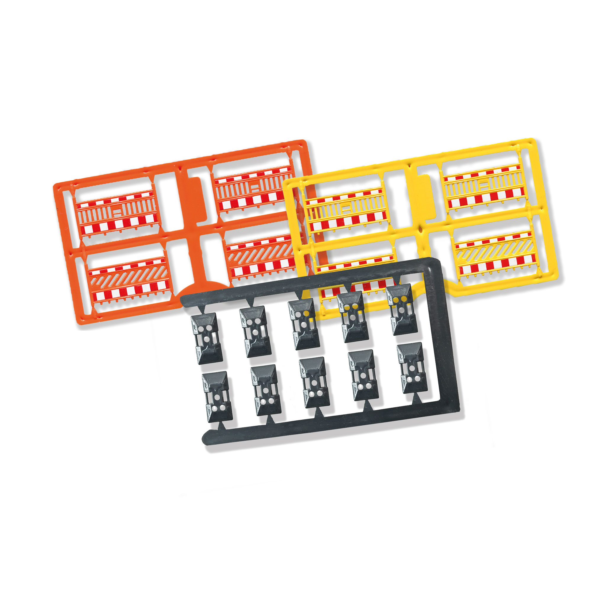 1108 Schrankenzaun gelb/orange