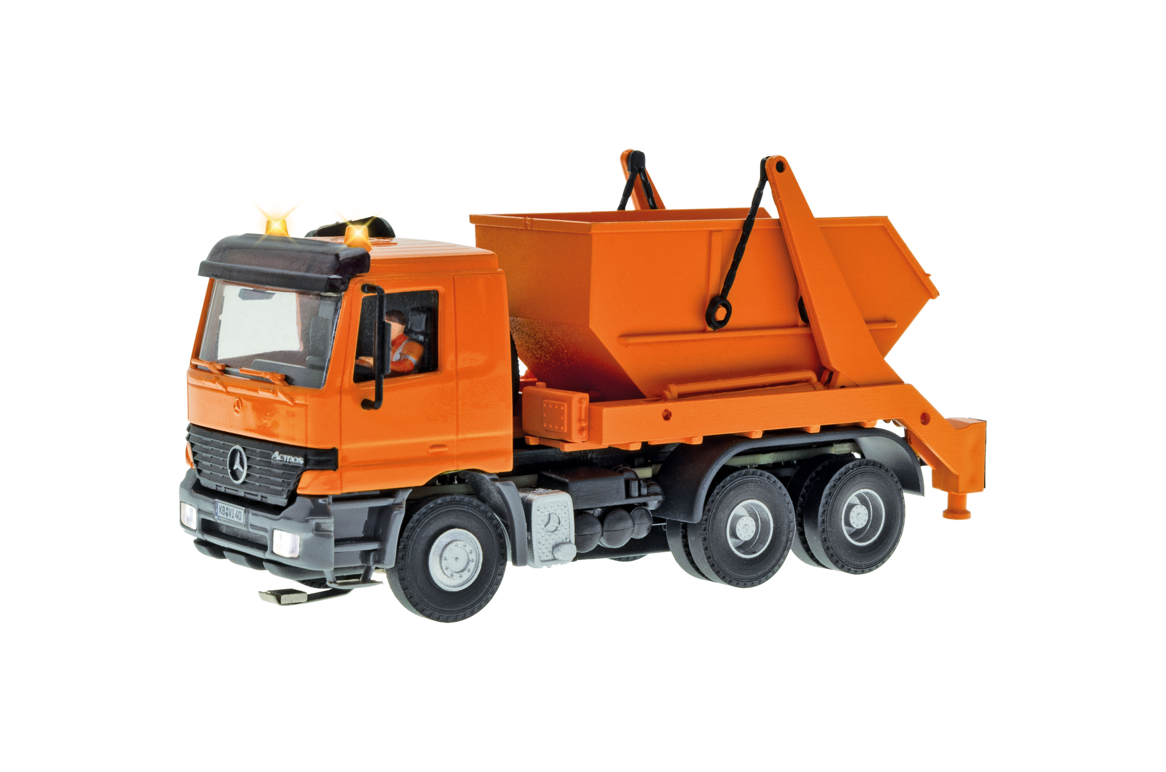 8040 CarMotion: MB Actros Absetzkipper orange