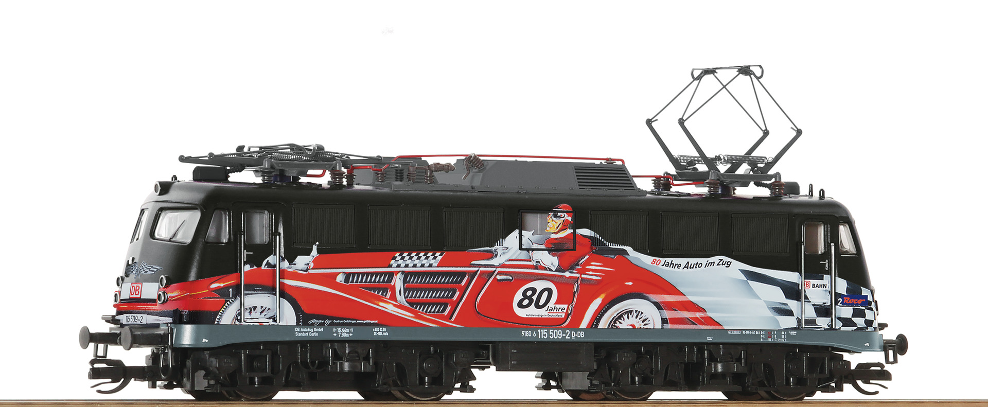 Roco 7580033 DB E-Lok BR 115 509-2 "80 J.Autozug" Ep6