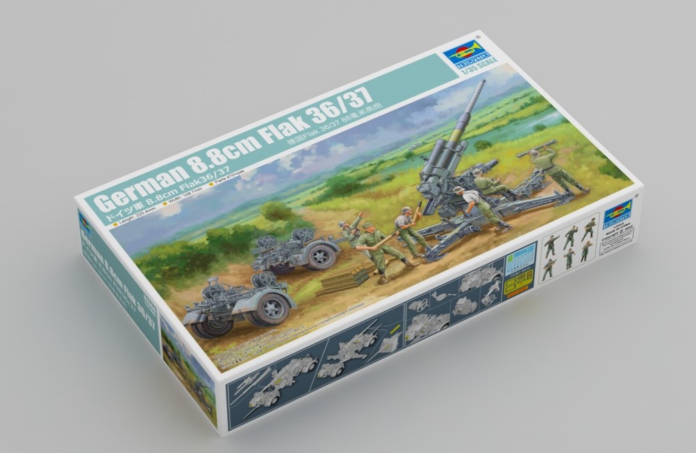 Trumpeter 752359 German 8.8cm Flak 36/37 02359