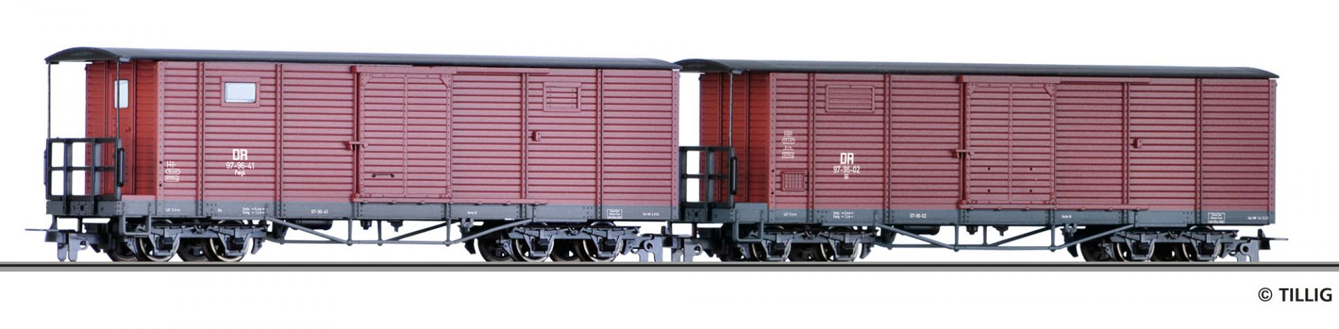 05940 DR gedeckte Güterwagen Set 2-tlg Ep.3