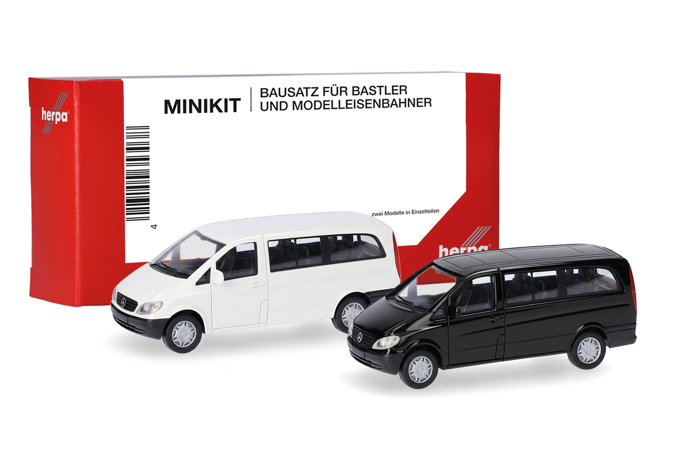 014236-002 MiniKit: MB Vito Bus 2002 weiß/schwarz