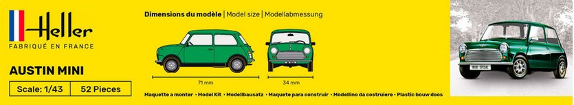 Heller 56153 STARTER KIT Austin Mini