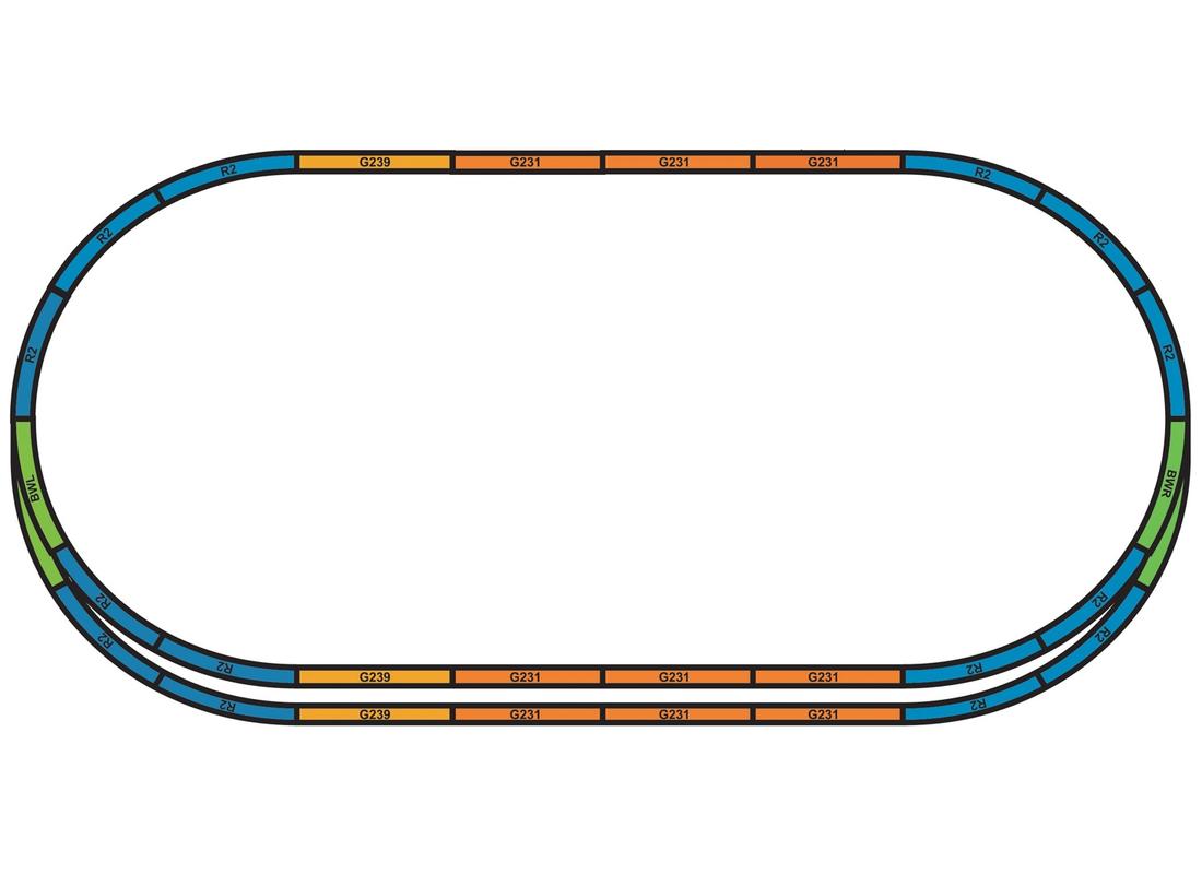 55367 Bettung für A-Gleis Set A+E