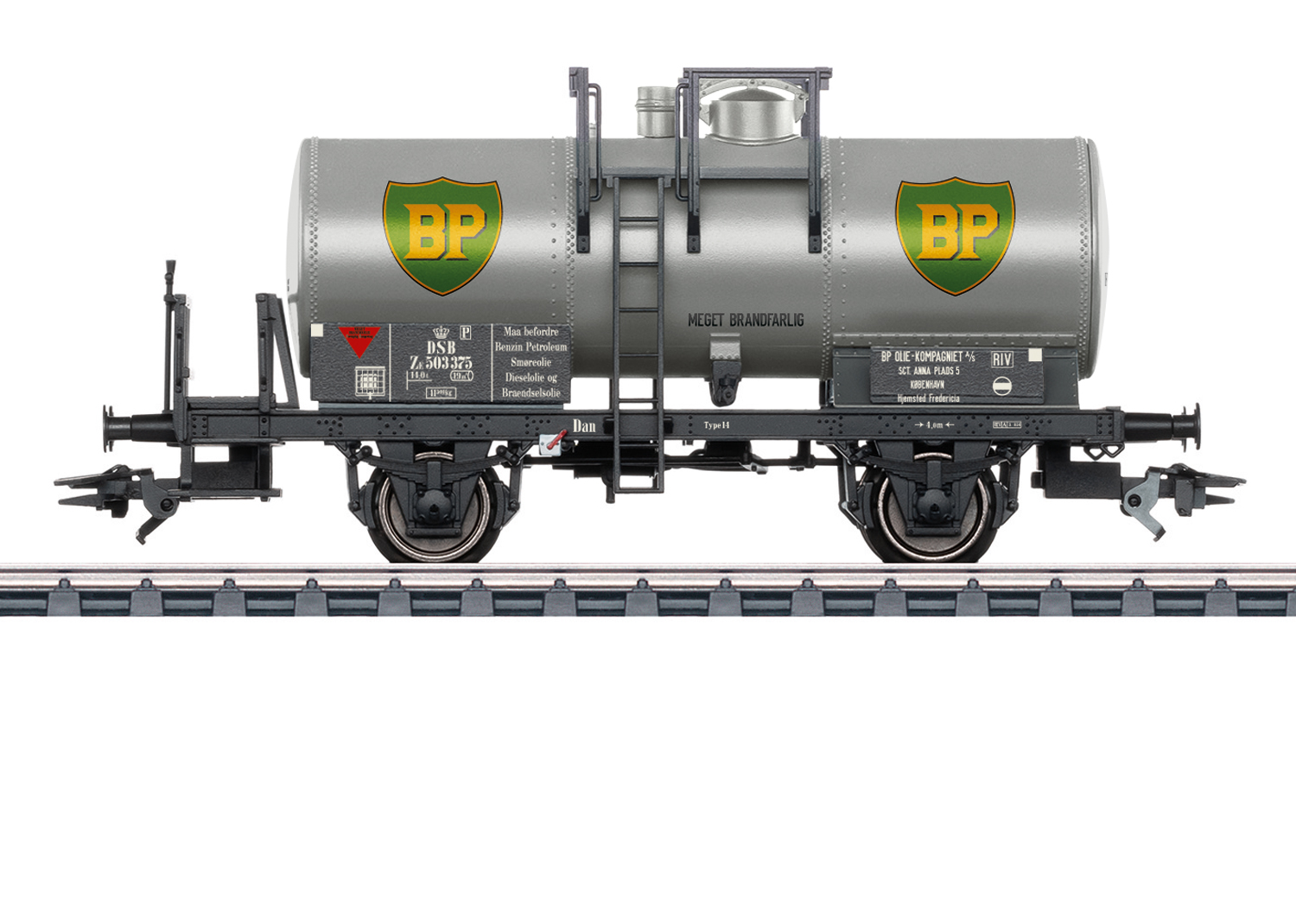 46486 DSB Kesselwagen "BP" m. Brems.bü. Ep.3