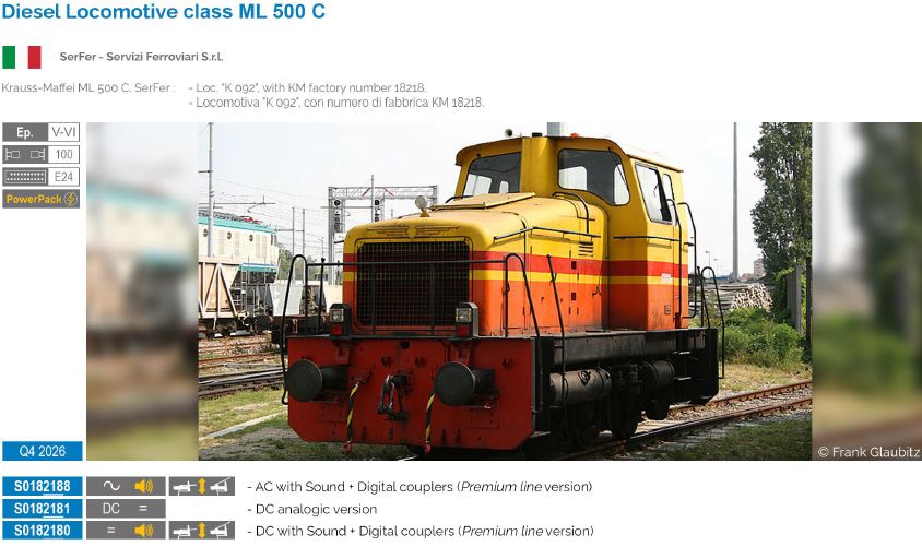S0182181 SerFer Diesellok ML 500 C Ep.5/6