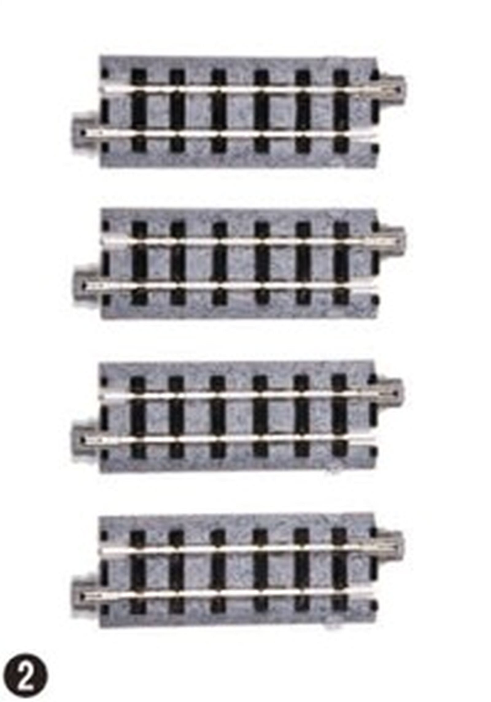 52-140 Schmalspurgleis gerade 62mm 4 Stück