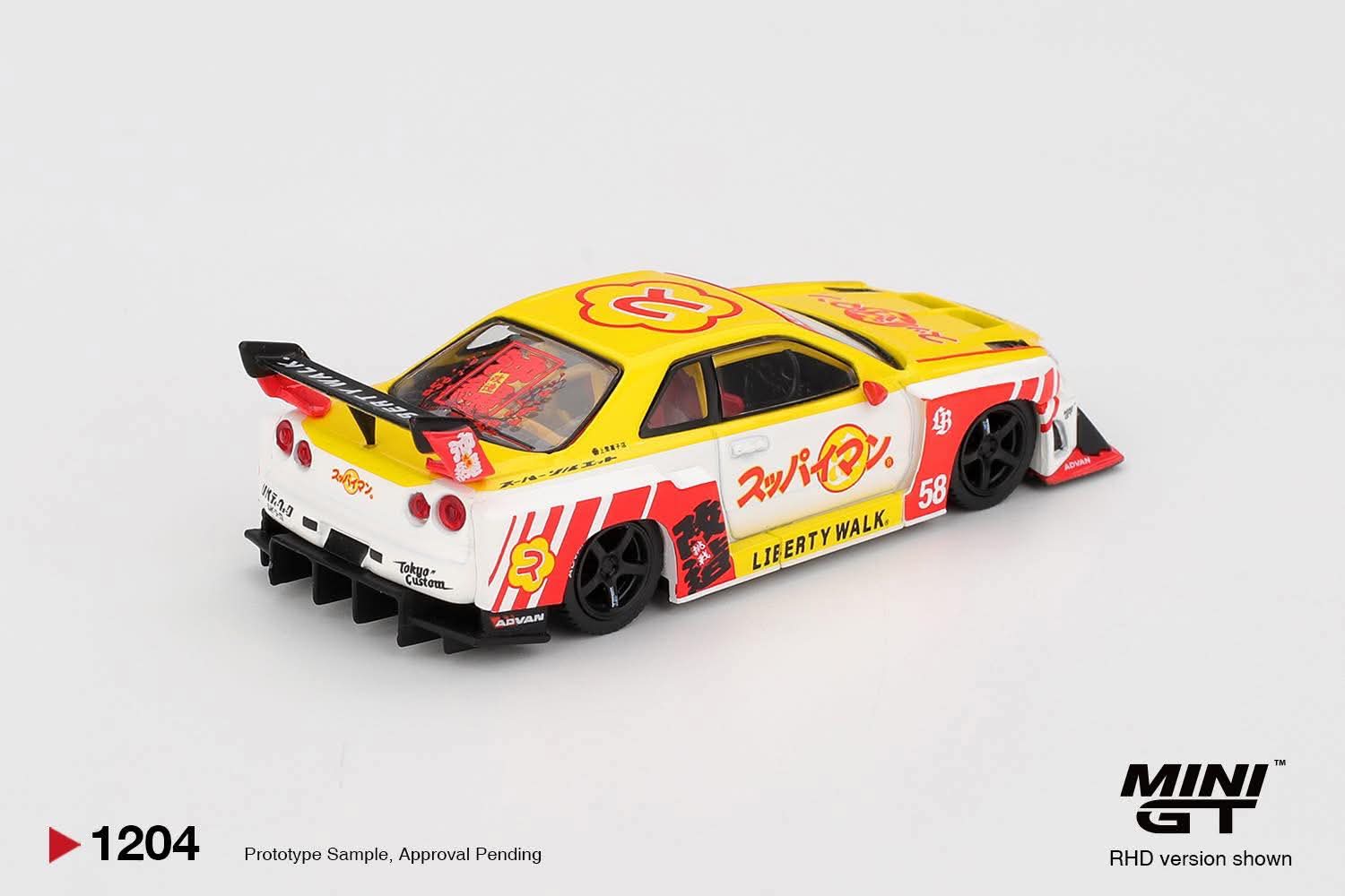 MiniGT MGT01204-R MiniGT: Nissan GTR (R34) LB-Super