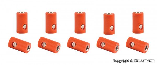 6884 10 Muffen, orange