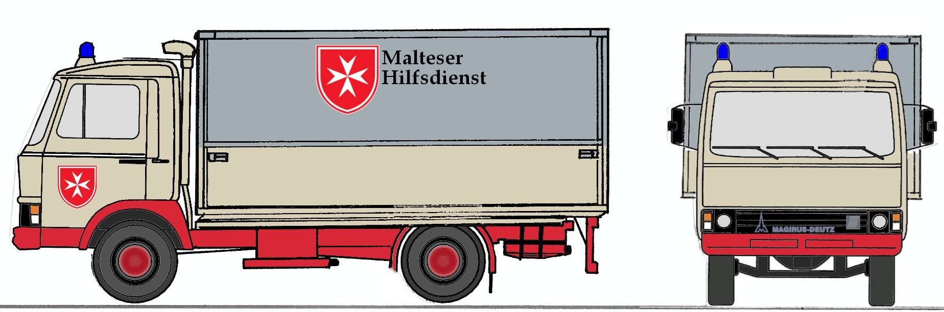 4089 Magirus-Deutz 90M5 Malteser Hilfsdienst