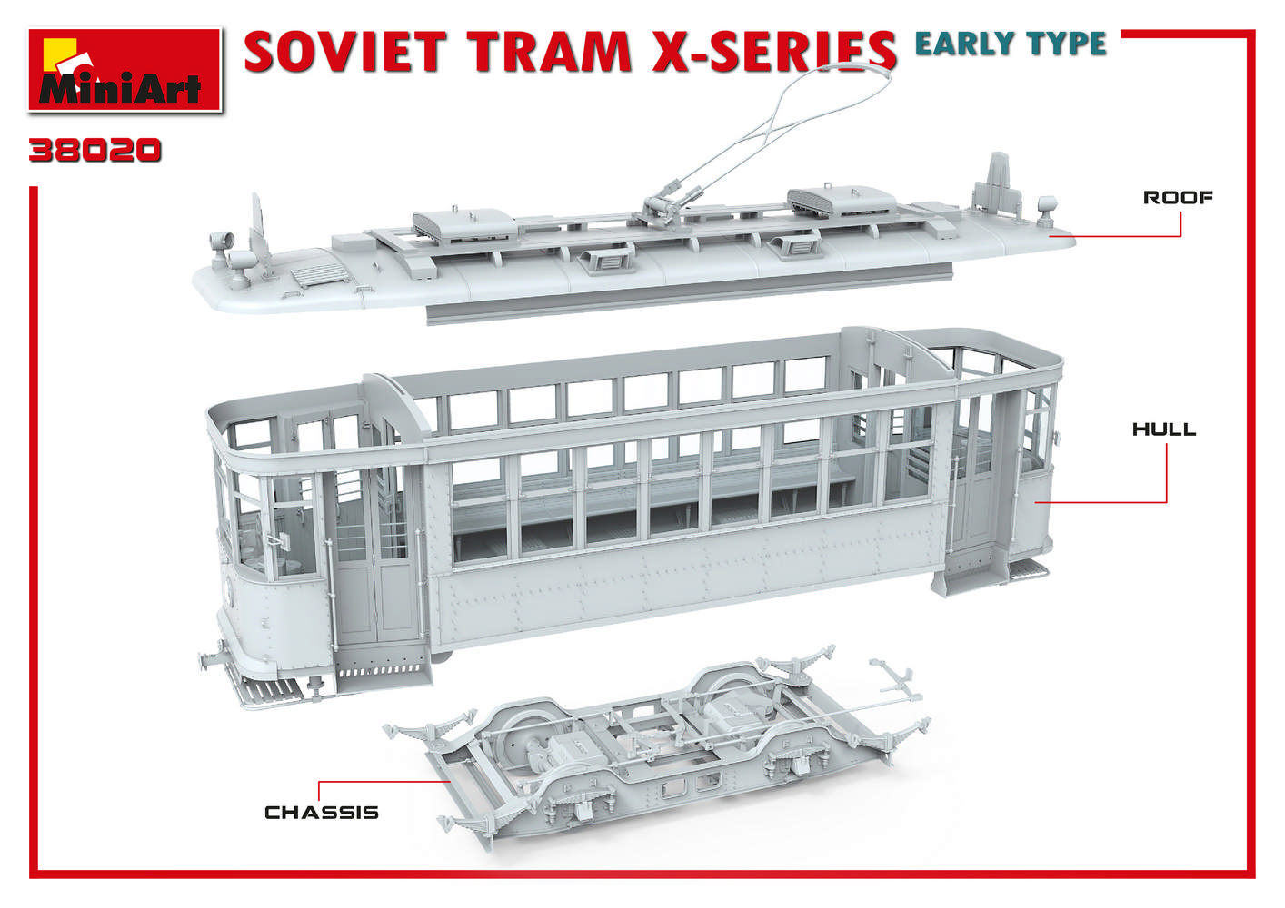 38020 Soviet Tram X-Serie Early Type