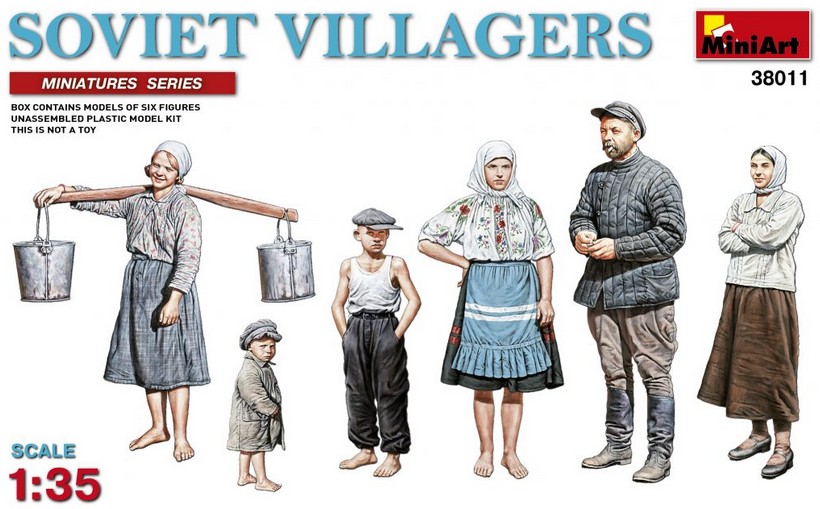 38011 Soviet Villagers / Dorfbewohner
