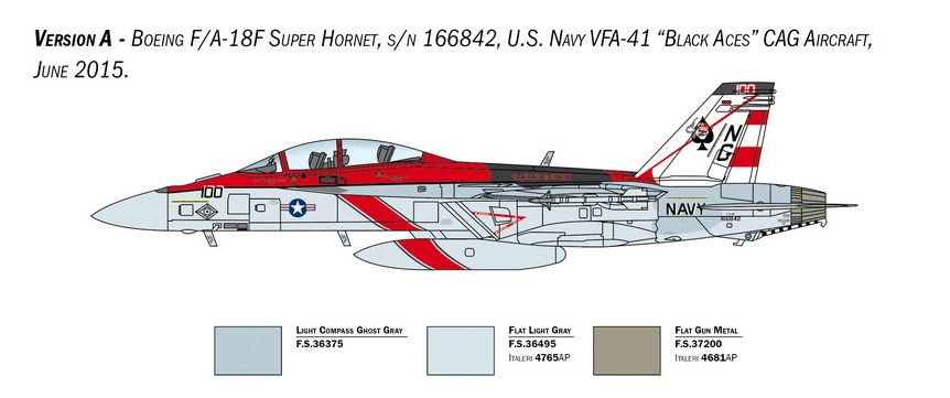 Italeri 2823 F/A-18F Super Hornet U.S. Navy