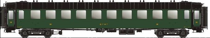 MW40375 SNCF Personenwagen-Set 3-tlg Ep.2b