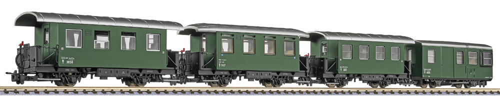 340505 ÖBB H0e Personenwagen-Set 4-tlg. Ep.3/4