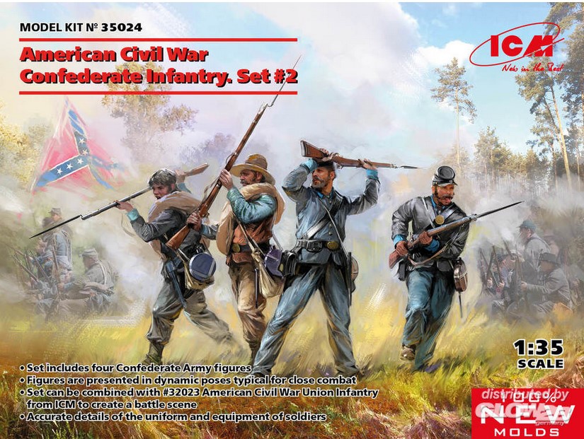 35024 American Civil War Confederate Infantry