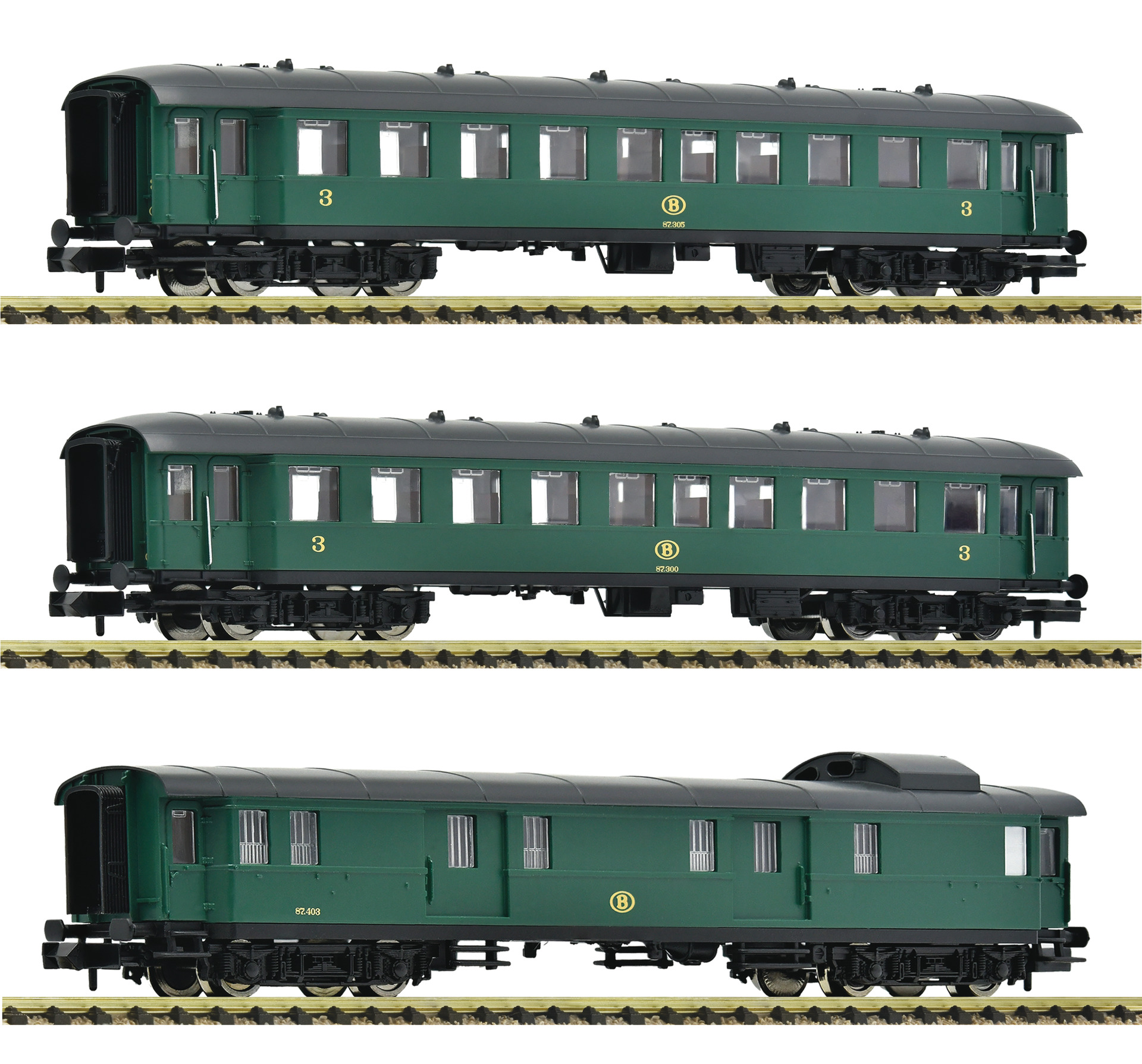 6260054 SNCB Personen-/Packwagen Set 3tlg. Ep.3
