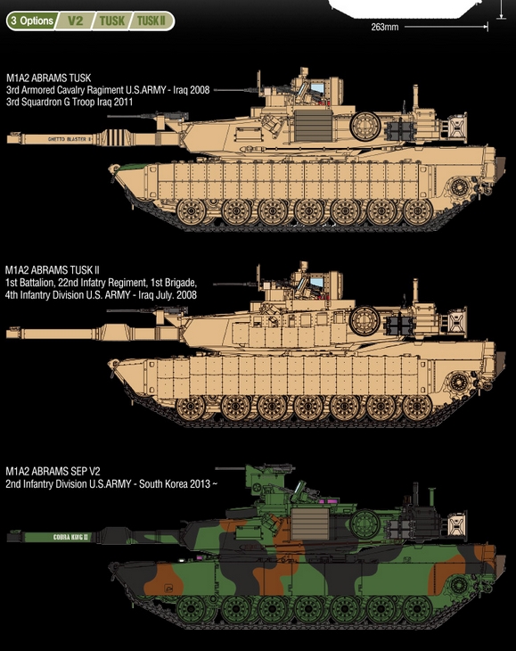 Academy 13298 U.S. Army M1A2 Tusk II