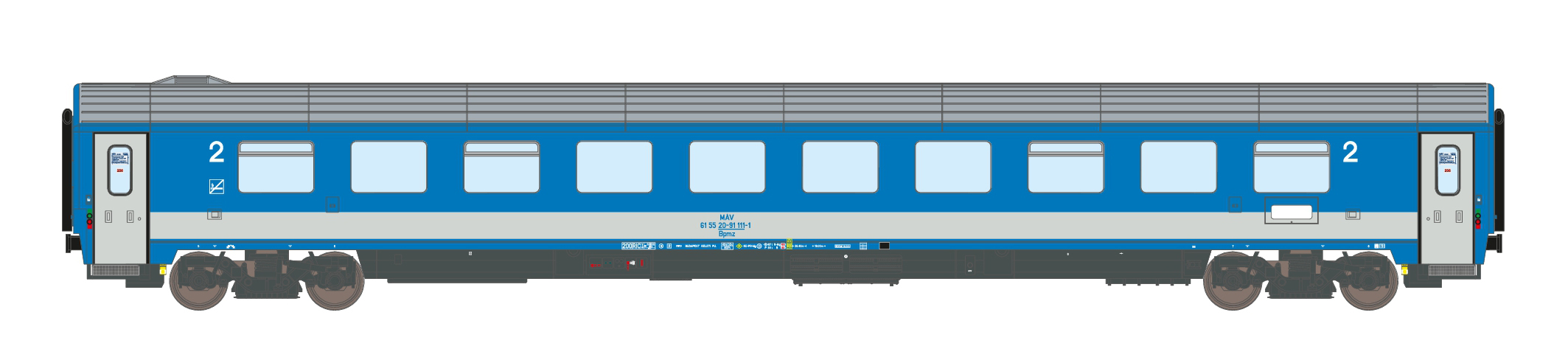 195573 MAV Personenwagen Bpmz20-91 EC25/24 Ep.5