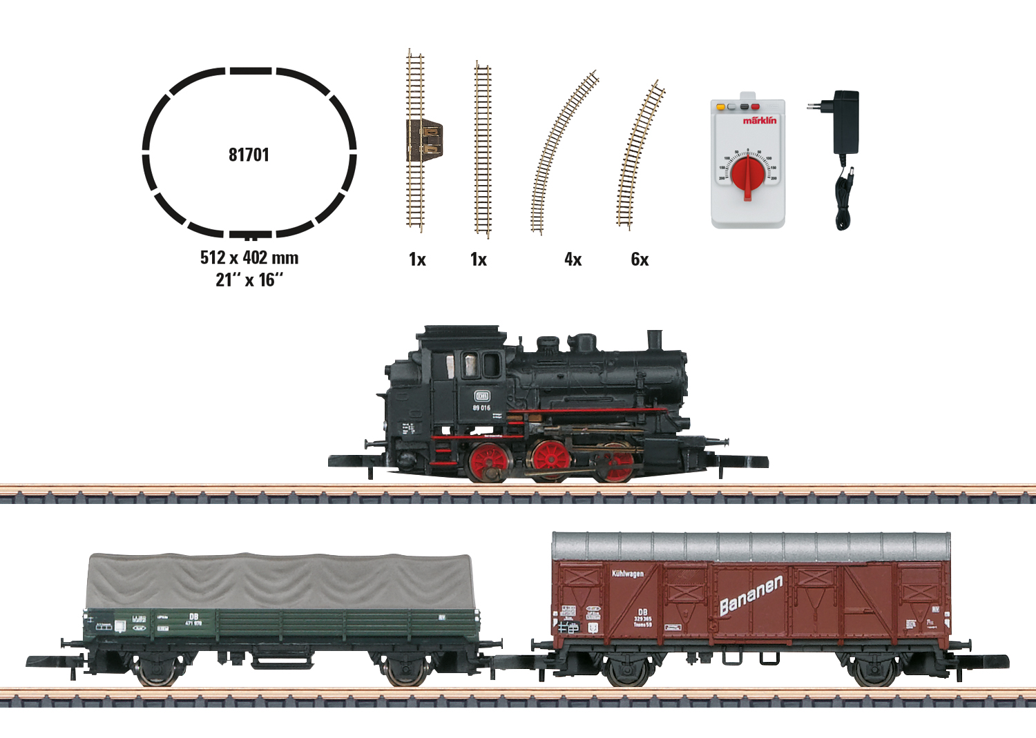 Märklin 81701 DB Analog Startset Güterzug Ep.3-5