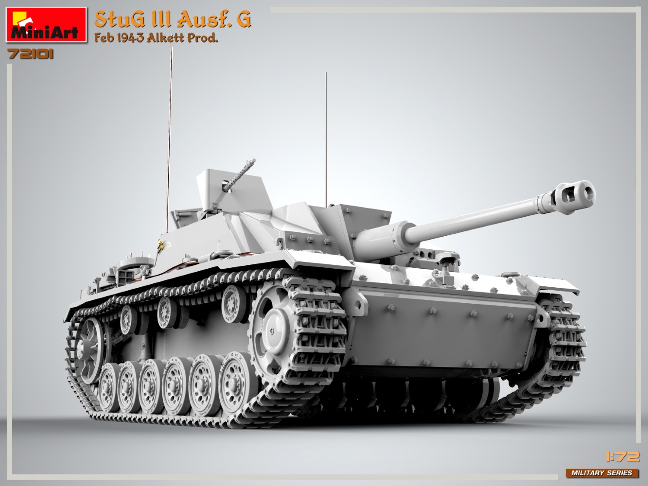 MiniArt 72101 StuG III Ausf. G Feb 1943 Alkett Prod.