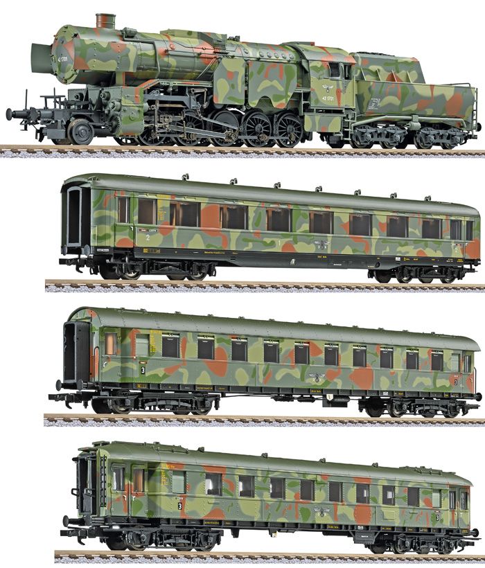 130002 DRB Truppen-Transport Zugset 4-tlg Ep.2