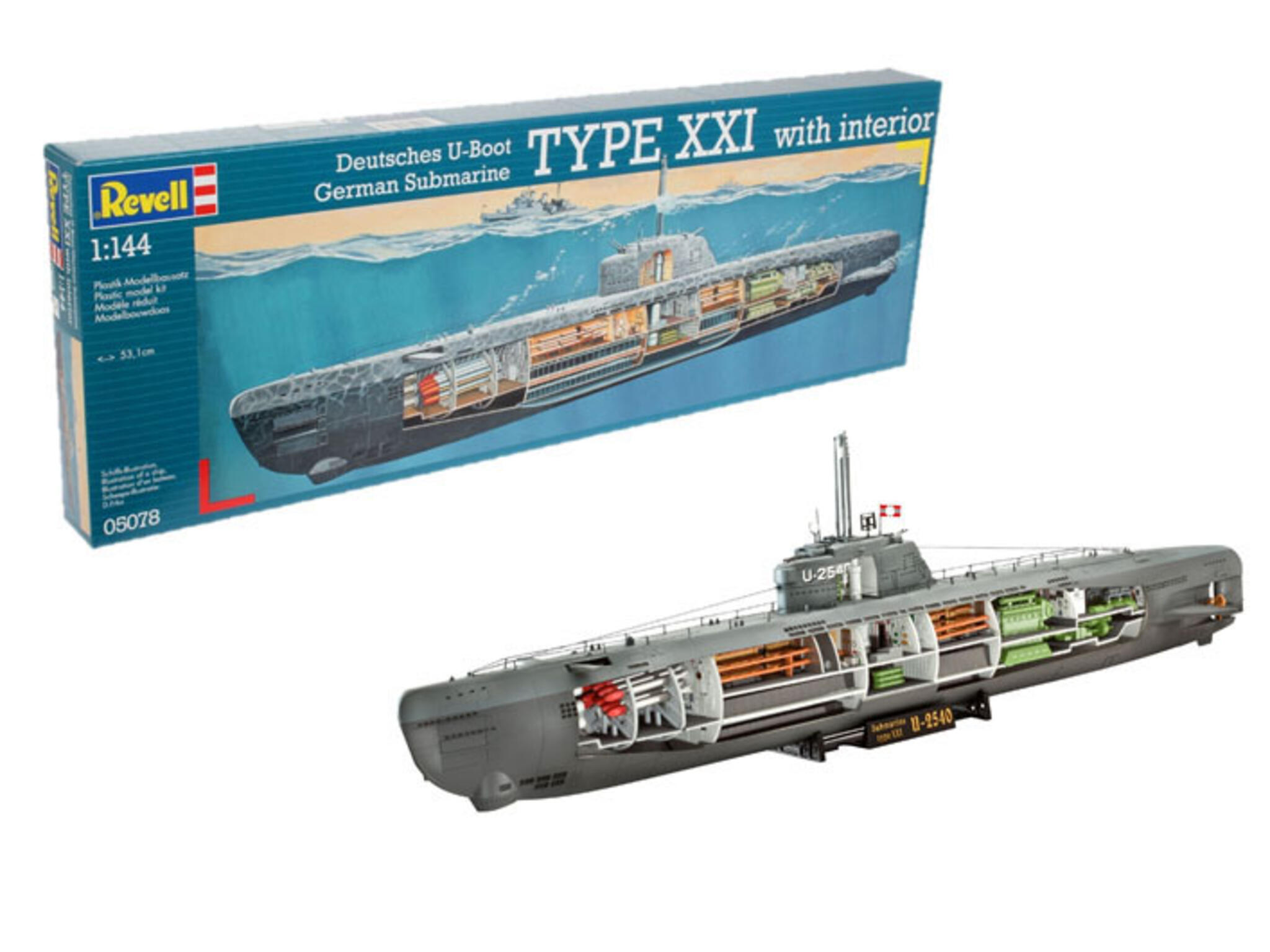 05078 U-Boot Typ XXI U2540 & Interieur