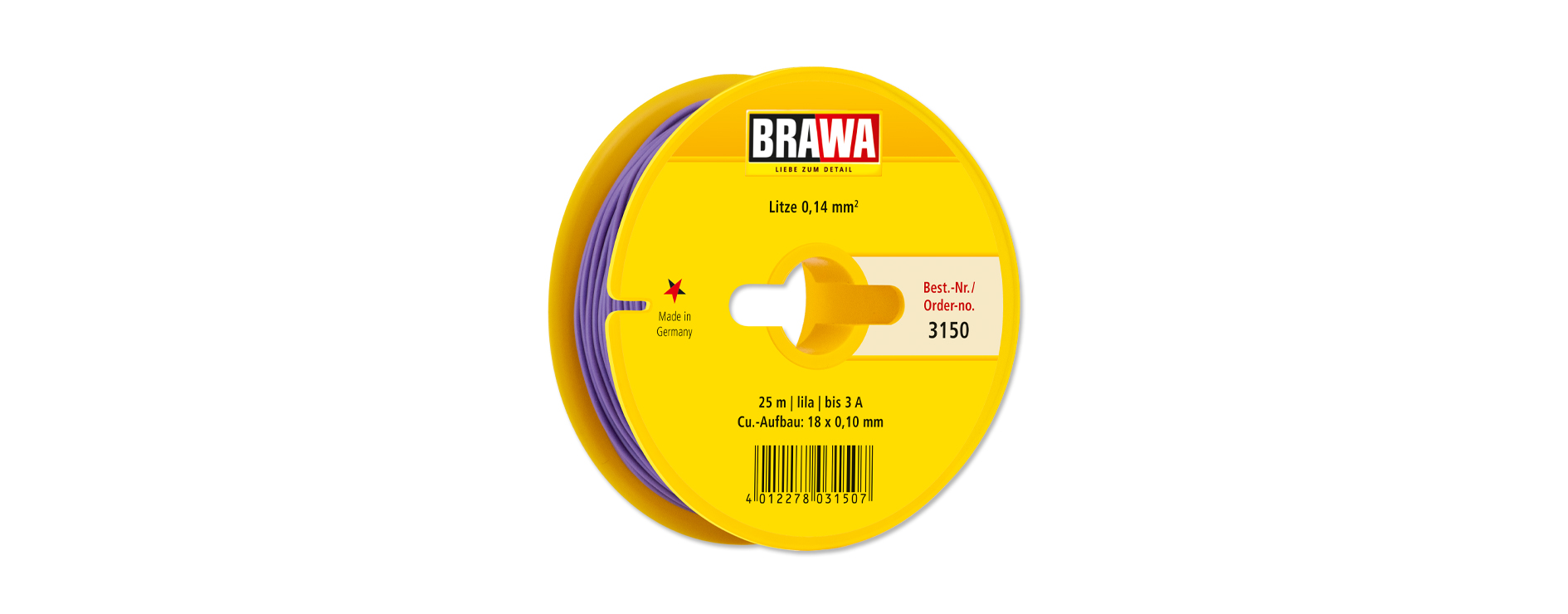 3150 Litze einadrig, lila 0,14 mm² 25 m