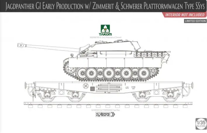 2125X Jagdpanther G1 & Schwerer Plattformwagen