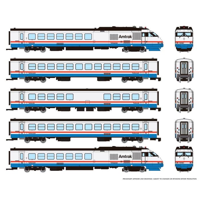 525504 Amtrak Triebzug RTL Turboliner 5-tlg Ph3
