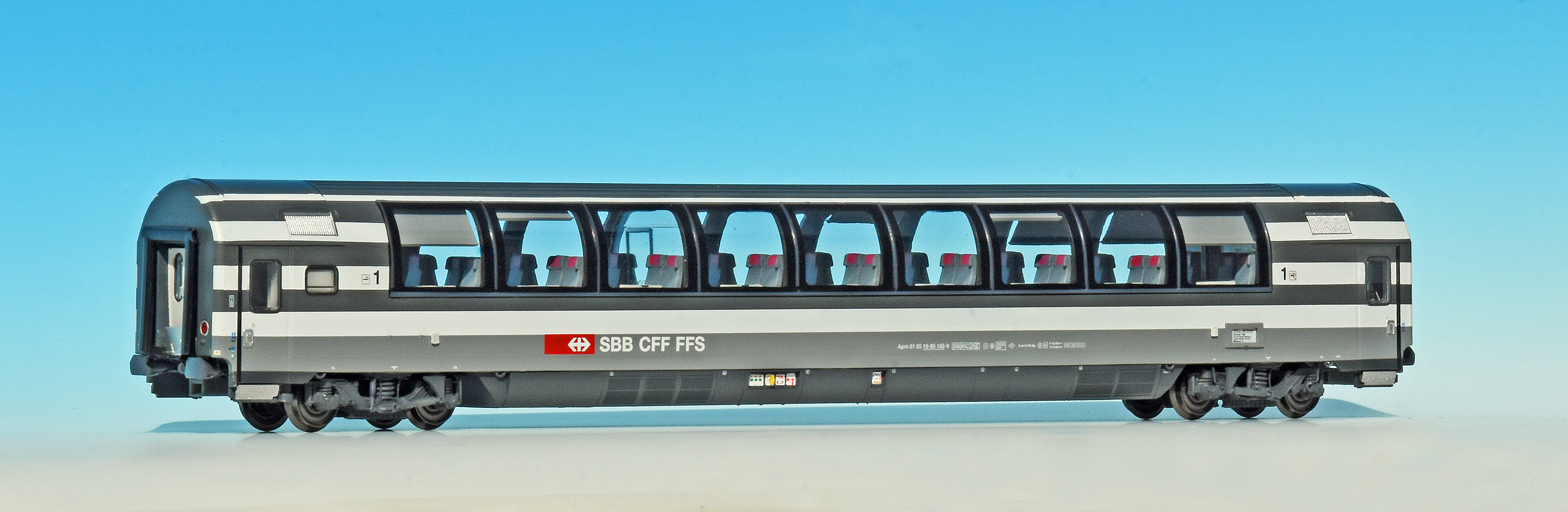 LS Models PI9709 SBB Reisezugwagen-Set EC51/56 3-tlg Ep.4