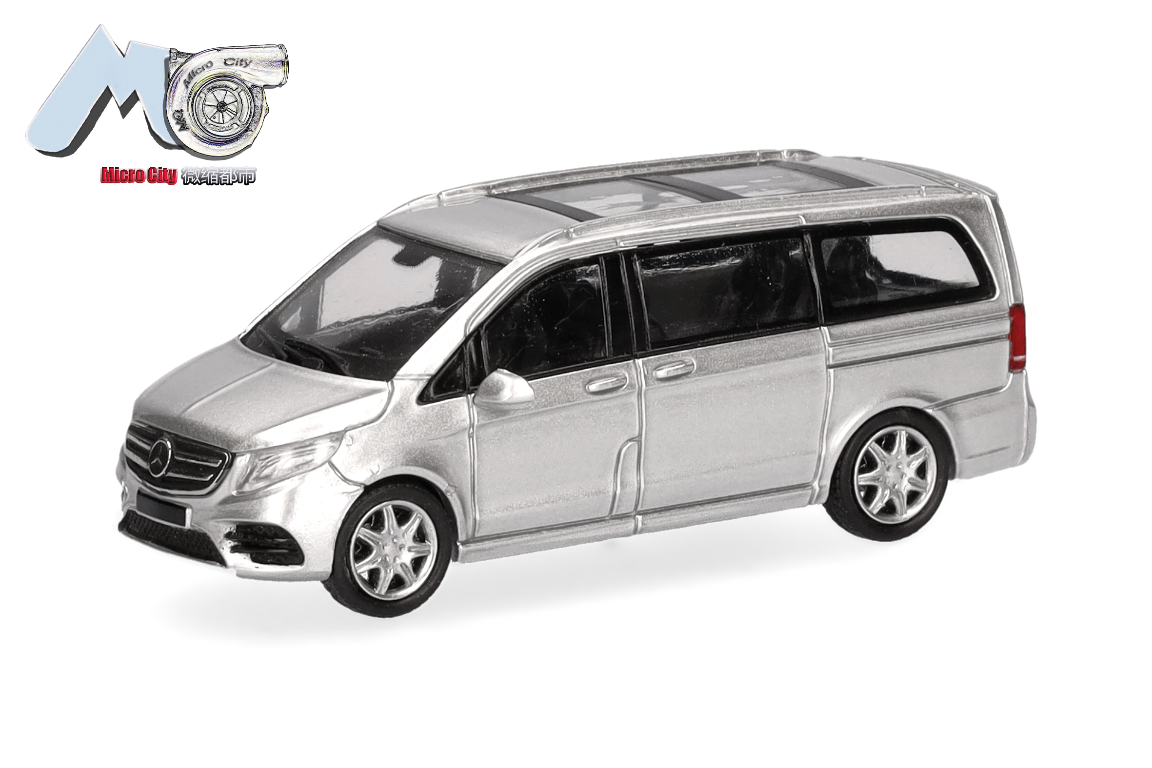87MC000076 MicroCity: MB V-Klasse Bus silber