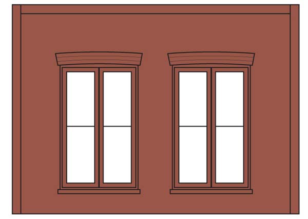 DPM90106 Double Rectangular Window