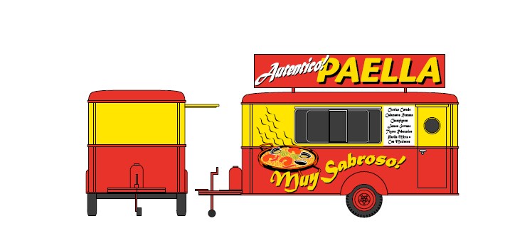 HC5003 Verkaufswagen Paella