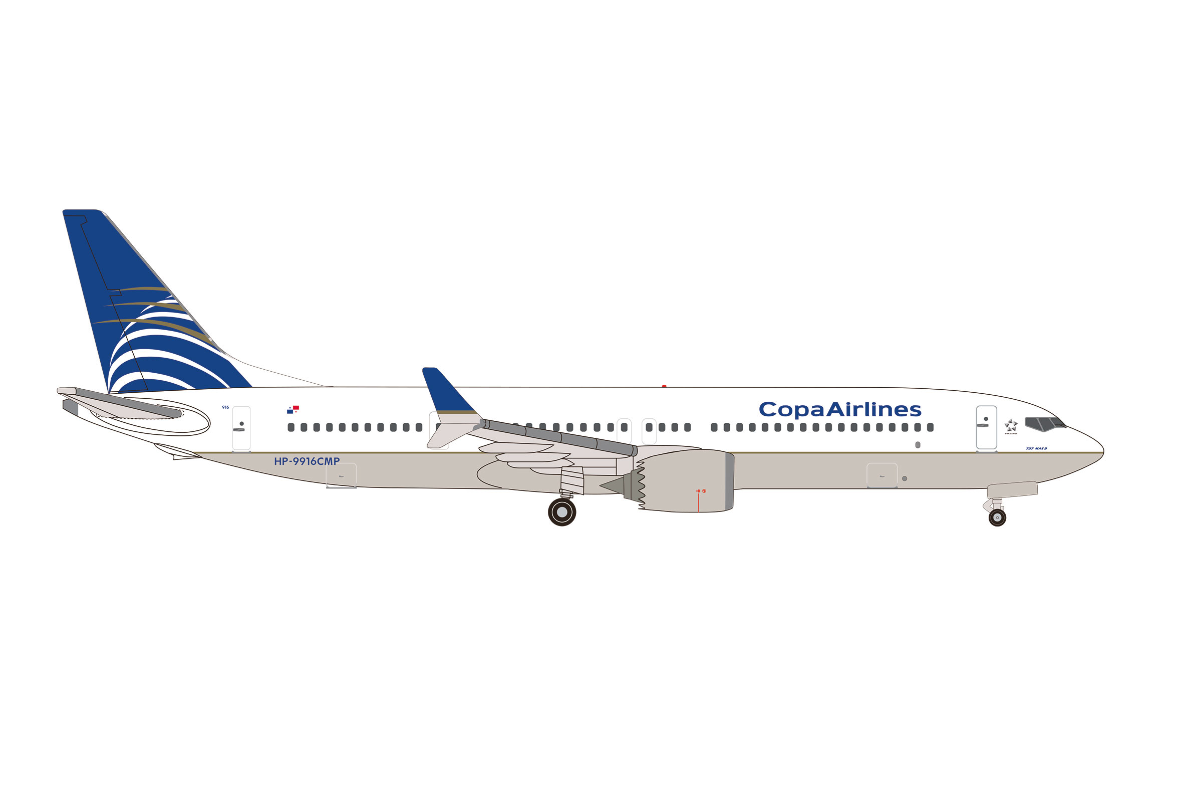 537469 Boeing 737 Max9 Copa Airlines