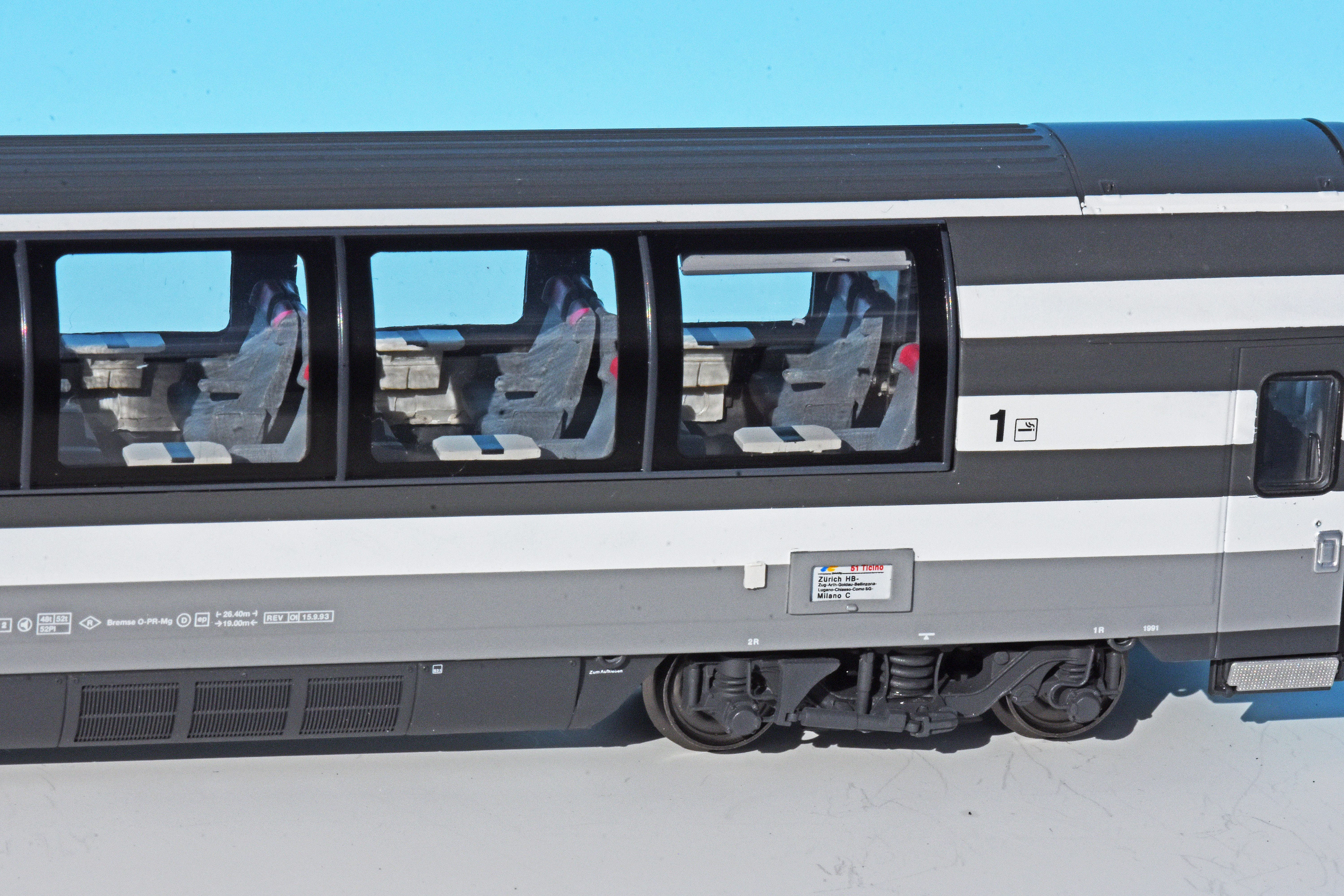 LS Models PI9708 SBB Reisezugwagen-Set EC51/56 4-tlg Ep.4