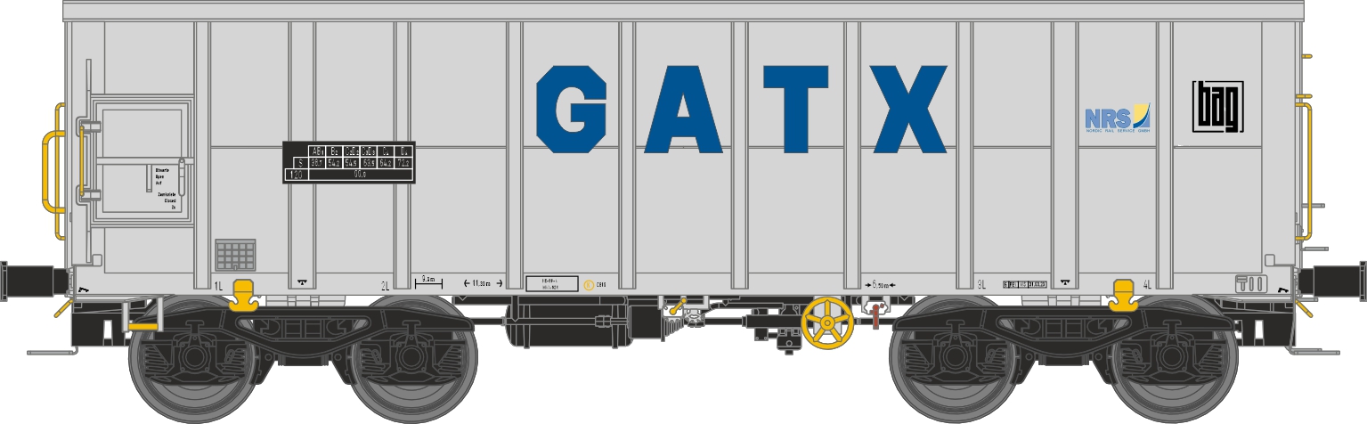 NME 545643 GATX offener Güterwg. Eamnos 11,3m Ep.6