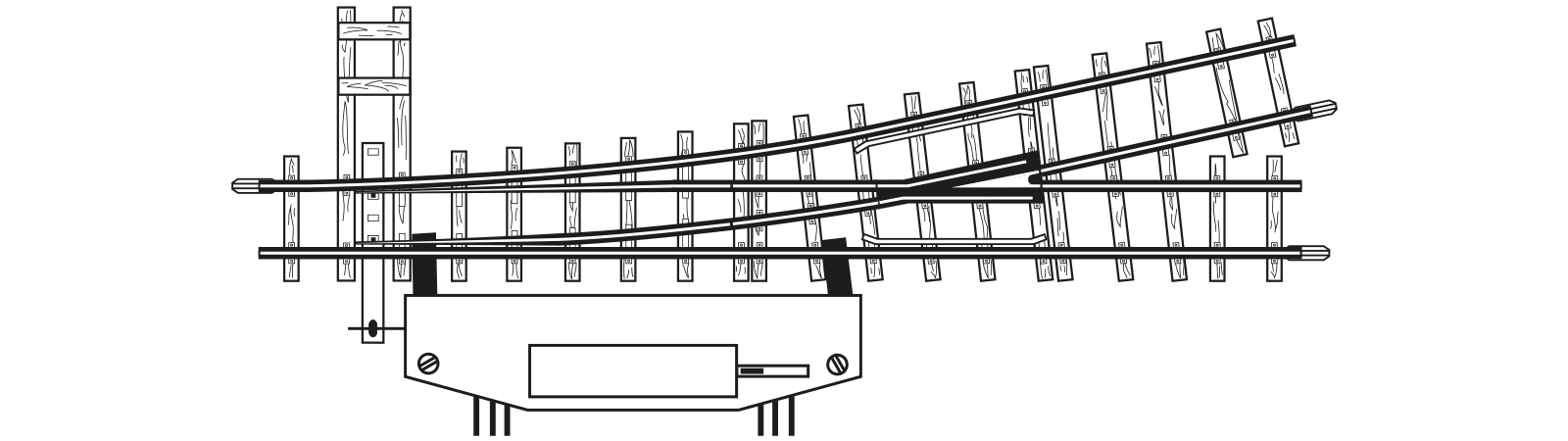 4007000 Weiche links 12° elektrisch