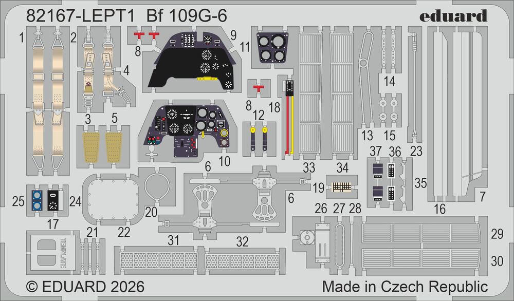 Eduard 82167 Bf 109G-6 - Profi-Kit