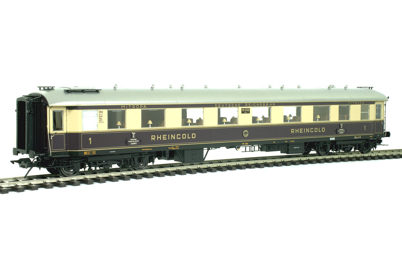 Lenz 41290-01 DRG Rheingold Wagen-Set 5-tlg.