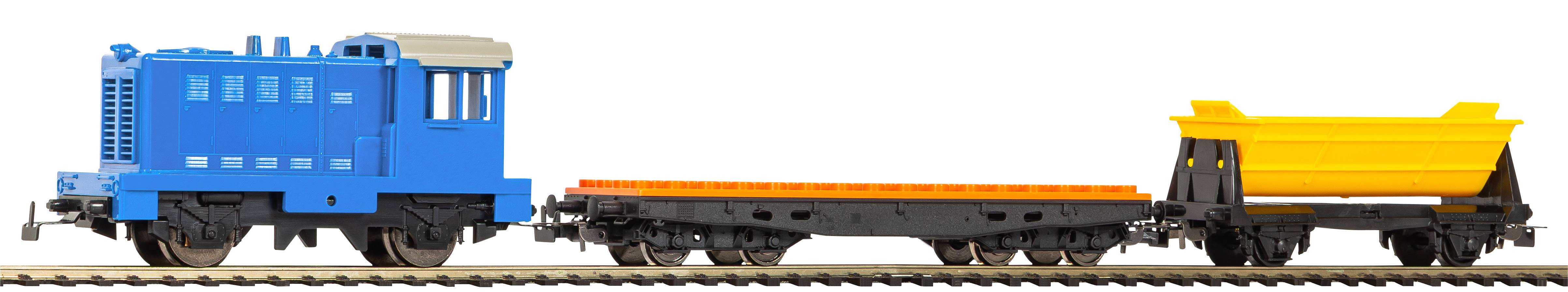 57098 myTrain Diesellok mit Klemmbausteiwagen