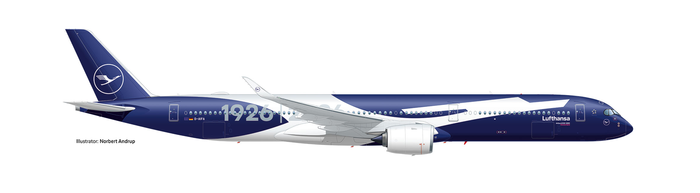 539524 Airbus A350-1000 Lufthansa/100 Jahre