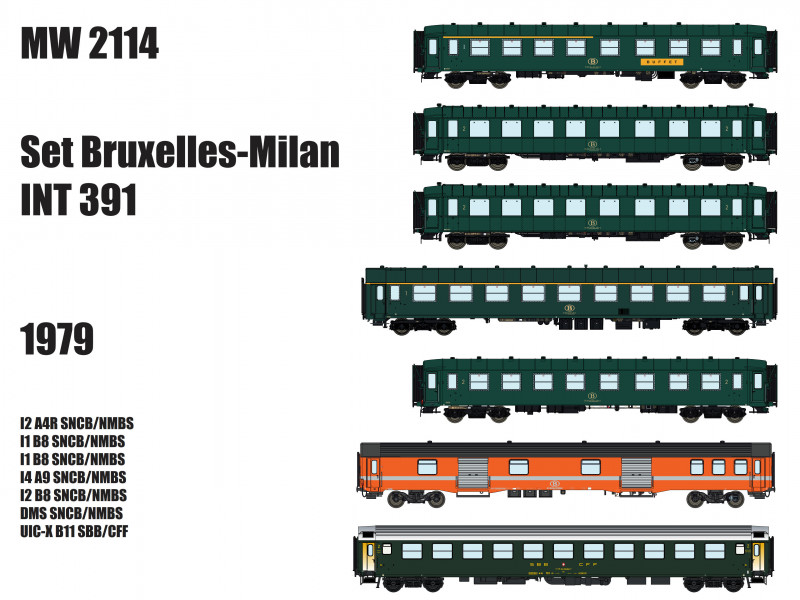 MW2114 SNCB Reisezugwagen-Set INT391 Ep.4